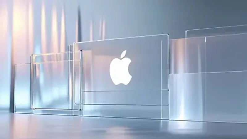 تصميم الزجاج السائل في آبل يخطف الأنظار