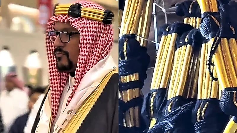 البشت والعقال المقصب في يوم التأسيس: حكاية التراث على يد صنّاع الأحساء.. فيديو