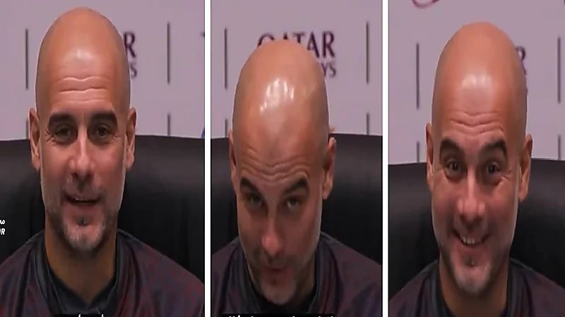 غوارديولا لصحفي في مؤتمر: أجب على هاتفك .. نحن نعلم أنها زوجتك .. فيديو