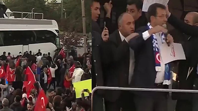 وقوع إصابات خلال رشق بالحجارة في الانتخابات التركية.. فيديو