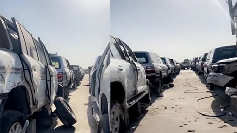 بالفيديو.. ردة فعل مواطنة بعد زيارتها لأحد مواقع "التشليح"