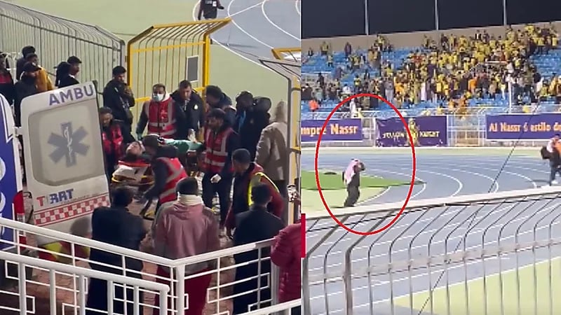 فيديو .. هرولة مسلي آل معمر بعد إصابة أوسبينا تلفت الأنظار