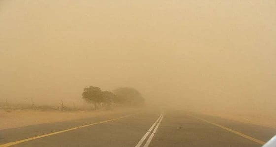 إنذار بوجود رياح وأتربة بمحافظة الخرج
