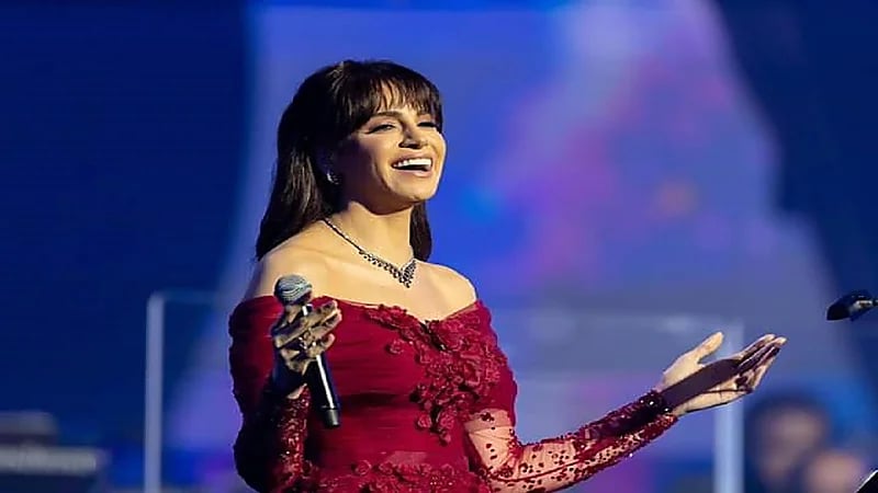 ‎آمال ماهر تتألق في سماء عروس البحر الأحمر .. صور