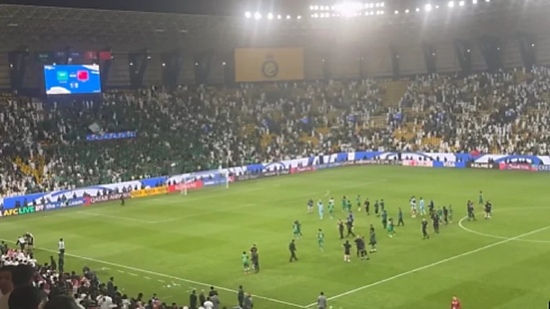 فرحة جماهير الأخضر واللاعبين بعد الفوز .. فيديو