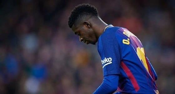 " ديمبلي " يتعرض لإصابة جديدة تمنعه عن حضور مران البرسا