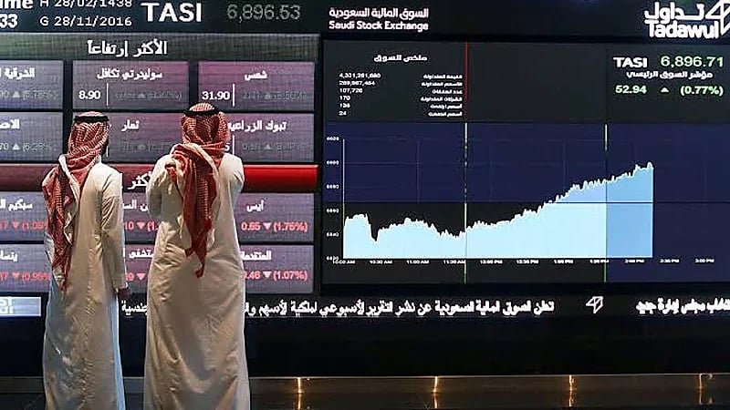 مؤشر سوق الأسهم يغلق على ارتفاع