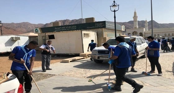 بالصور.. إزالة التشوهات البصرية بالتعاون بين المعهد الصناعي الثانوي وأمانة المدينة