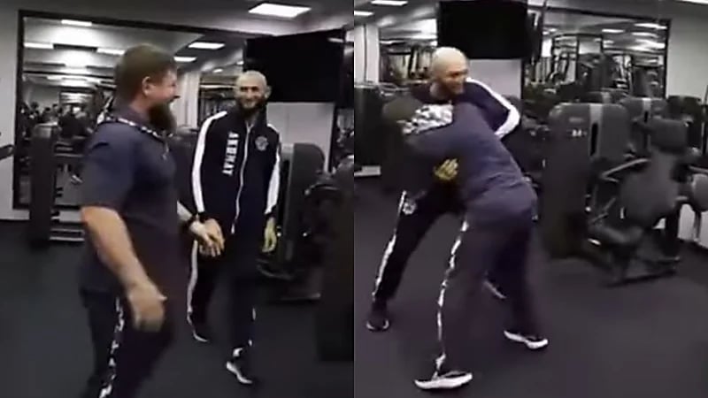 بالفيديو.. لحظة مصارعة رئيس الشيشان لبطل في الفنون القتالية