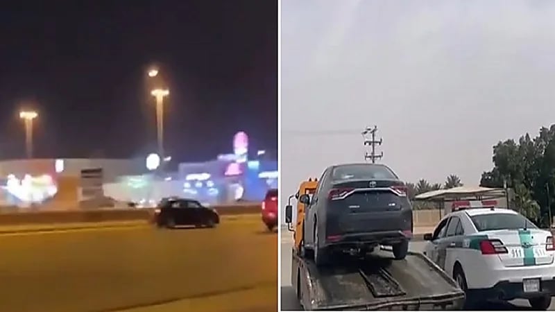 بالفيديو.. الإطاحة بقائد مركبة يمارس التفحيط في الرياض