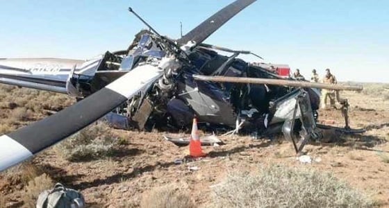 مصرع 6 أشخاص في تحطم مروحية تقل " جثمان " بالسنغال