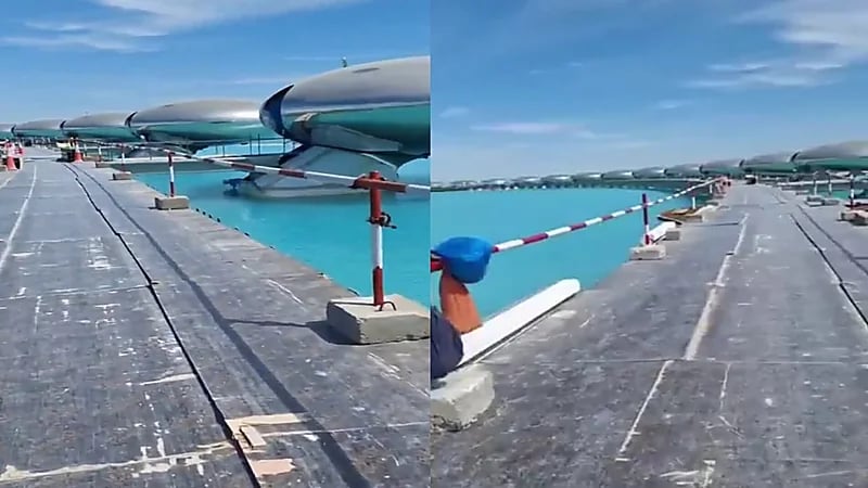 الفلل العائمة في جزيرة شيبارة بوجهة البحر الأحمر .. فيديو