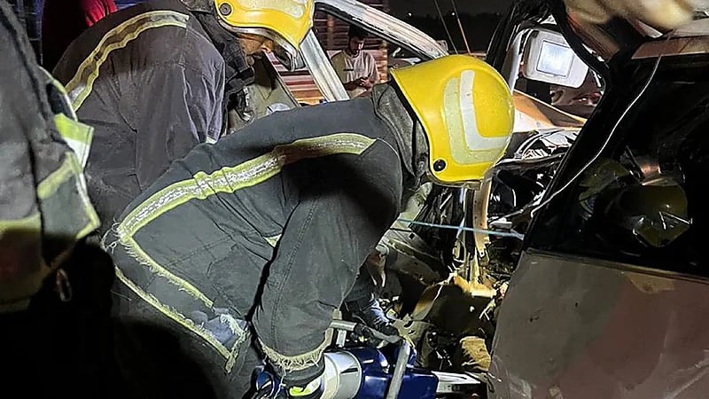 حادث مروع بمدخل صبيا