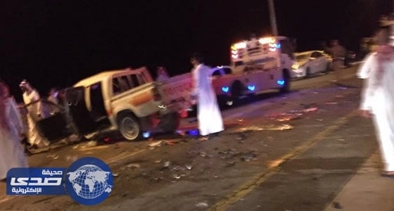 وفاة 3 مواطنين وإصابة 8 إثر حادث تصادم مروع بالباحة