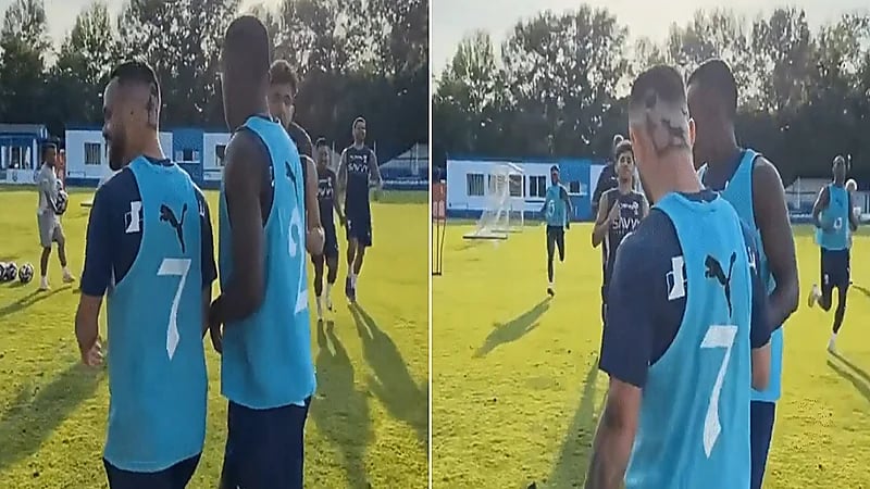 ميشيل بقصة شعر غريبة في أحدث ظهور له .. فيديو