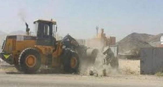 أمانة الطائف تزيل تعديات علي مليوني متر