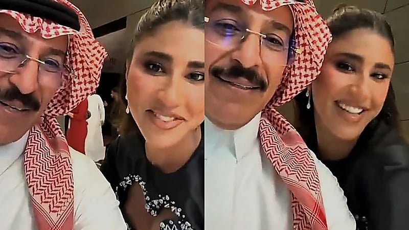ليلى عبدالله لعبد المحسن النمر: قلبي أنت عمي أبو حواجب أحبك.. فيديو