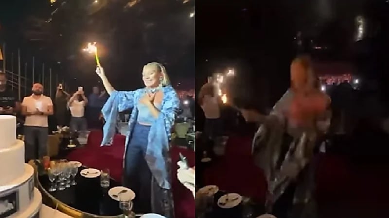 شاهد.. مايا دياب ترقص بحفل ميلادها بعد تعرضها للتسمم