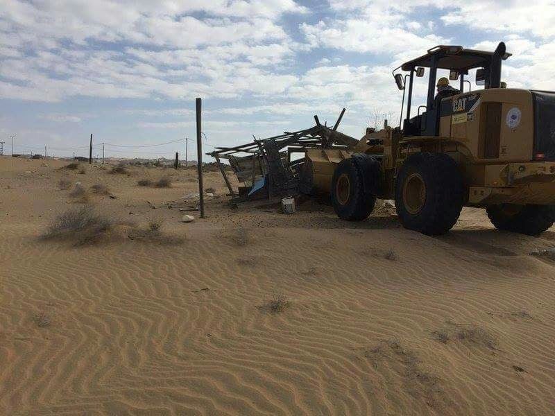 بالصور .. تعديات أملج تستعيد ٤٠ ألف م٢ من أراضٍ معتدى عليها