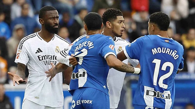 اشتباك بين روديغر وبيلينغهام في تدريبات ريال مدريد