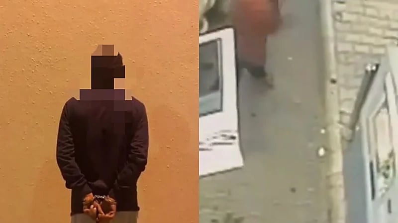 بالفيديو.. القبض على شخص تعمد اتلاف الصرافات الآلية في الجوف