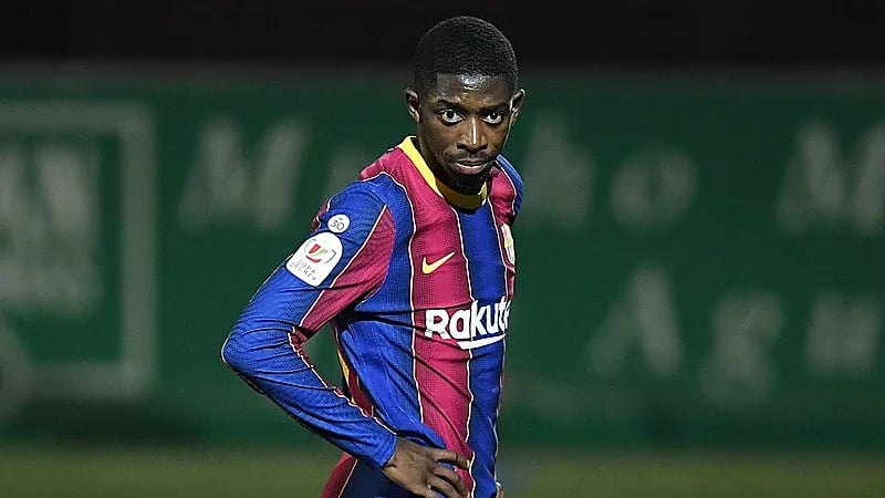 برشلونة يسعى لحرمان "ديمبيلي" من كأس العالم 2022