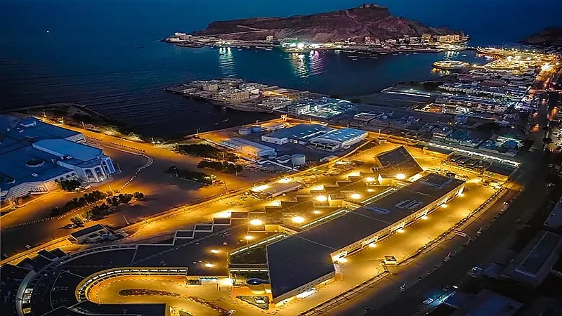 صورة جوية لمستشفى عدن الذي تم إعادة تأهيله بتمويل سعودي