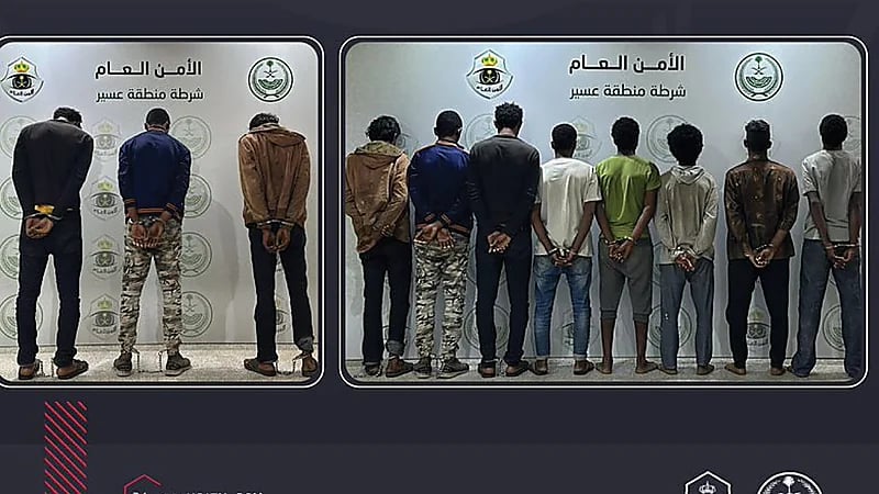 القبض على 11 شخص مخالفًا لنظام أمن الحدود لسرقتهم كيابل كهربائية