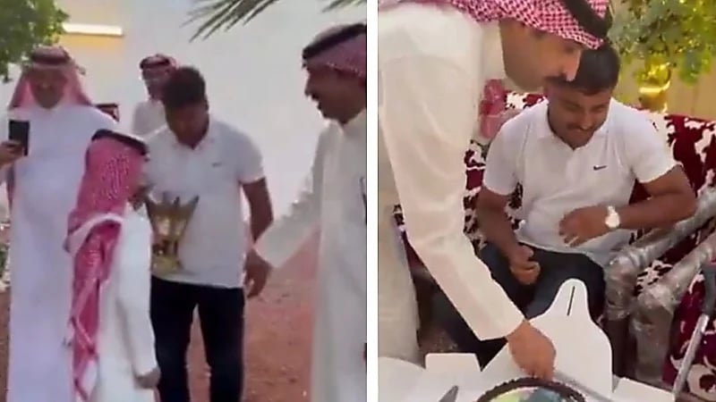 استقبال مؤثر لعائلة سعودية لعاملها العائد من السفر.. فيديو