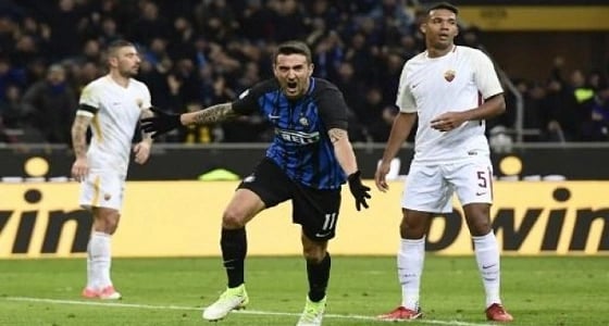 تعادل إنتر ميلان وروما فى الدوري الإيطالي
