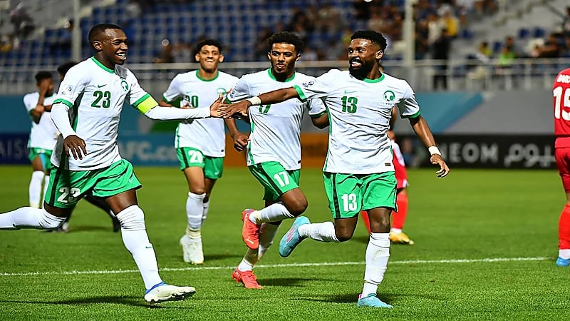 الأخضر يسحق شباك طاجيكستان بخماسية