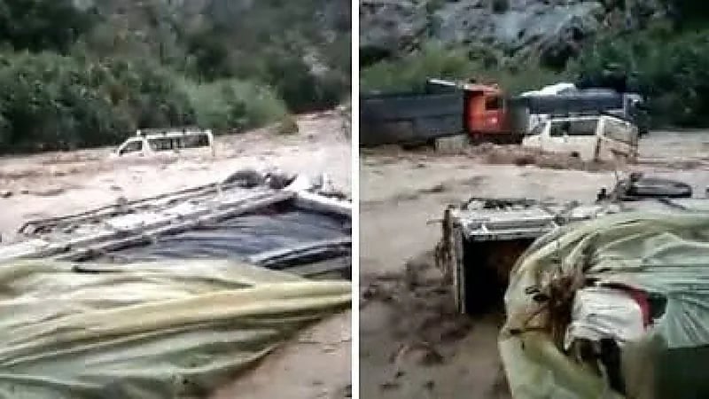 العثور على 22 جثة داخل سيارات جرفتها السيول باليمن .. فيديو