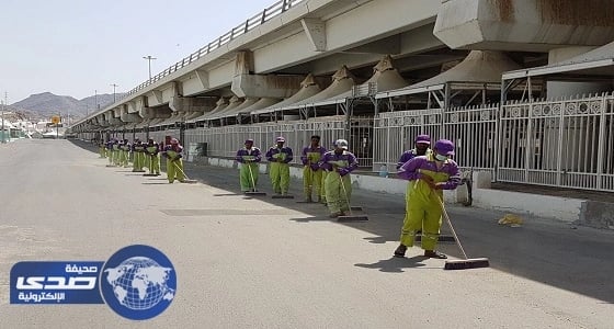 بدء المرحلة الأولى لنظافة المشاعر المقدسة