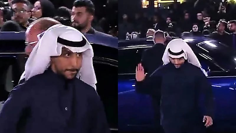 الأسطورة سالم الدوسري يصل لحفل جوائز JoyAwards .. فيديو