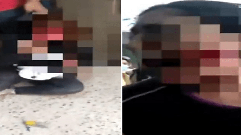 شاهد.. مشاجرة عنيفة بين طالبتين بـ آلة حادة في مدرسة ثانوية