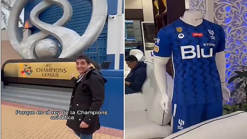 مراسل "ماركا" الإسبانية يزور متحف الكؤوس الزرقاء لنادي الهلال