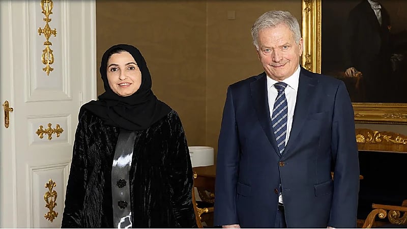 سفيرة المملكة لدى فنلندا تقدم أوراق اعتمادها للرئيس الفنلندي