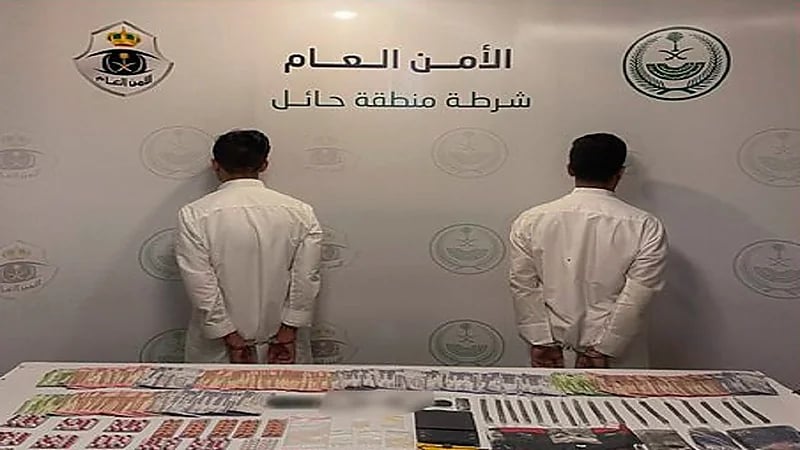 القبض على مواطنين لترويجهما الحشيش في حائل