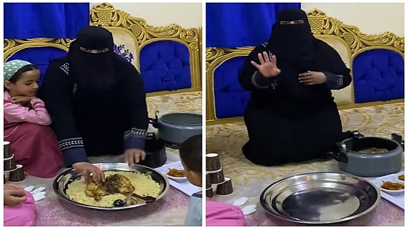 امرأة تنصح المتزوجات : الرجّال يشوف جمالك إذا طبختي ونفختي له.. فيديو