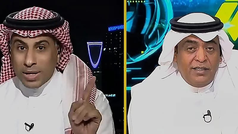 مشادة كلامية بين الفراج والعنزي بعد تصريح لاعب الطائي حول هدفه في مرمى الهلال   ..  فيديو