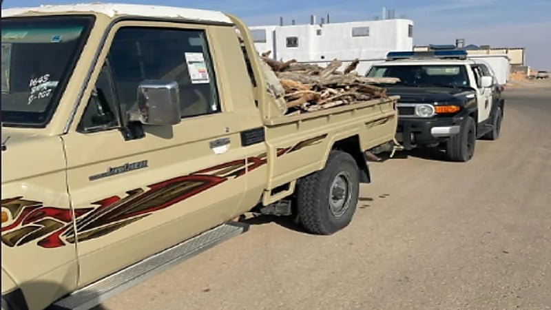 ضبط مخالفًا لنظام البيئة في الجوف.. فيديو