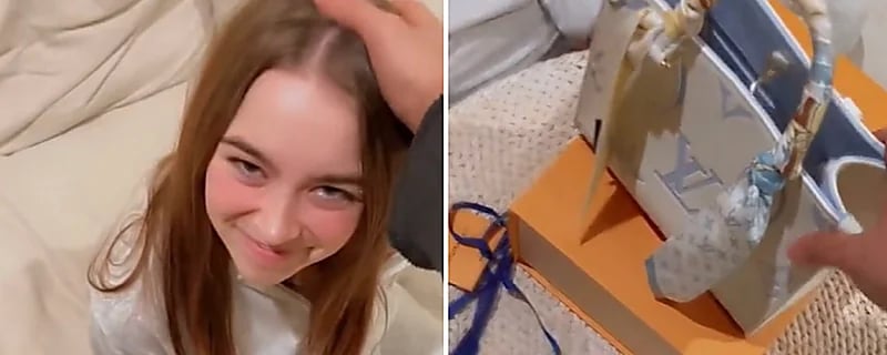 نجل هند القحطاني يُهدي حبيبته حقيبة بـ 14 ألف ريال.. فيديو