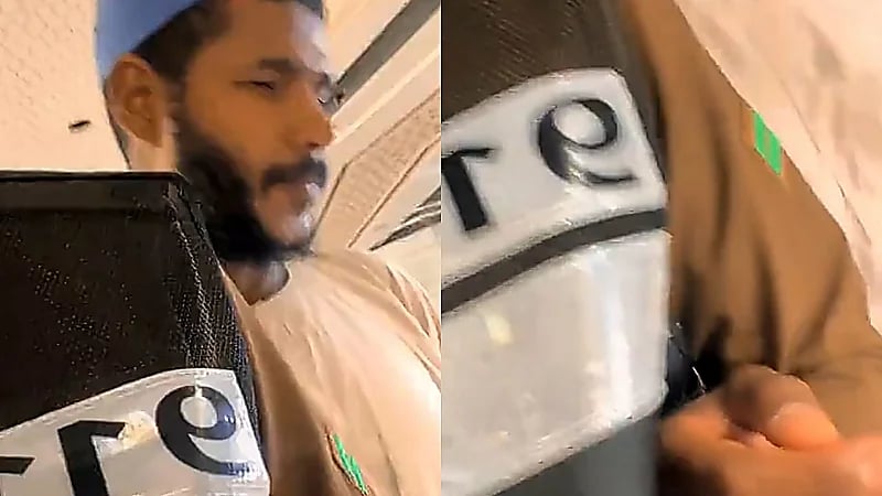 رجل أمن يرافق معتمر كفيف ويعامله كأحدٍ من أهله  ..  فيديو