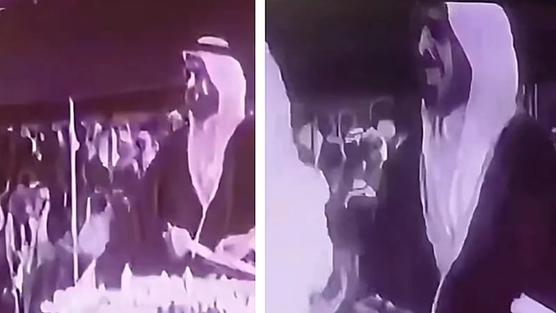 مقطع نادر للملك فهد بن عبدالعزيز في حفل تخرج دفعة من كلية قوى الأمن .. فيديو