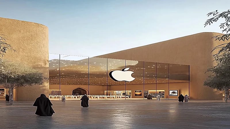 أبل تستعد لافتتاح أكبر متجر لها في العالم بالدرعية
