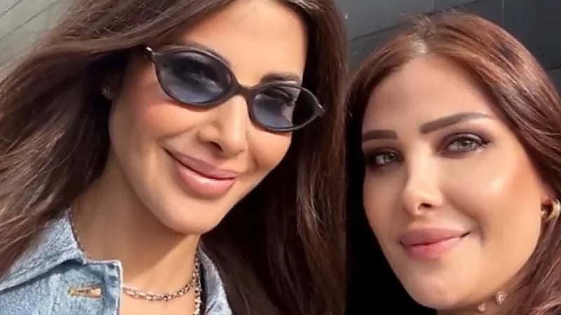 نانسي عجرم مع شقيقتها نادين في أحدث ظهور ..صورة