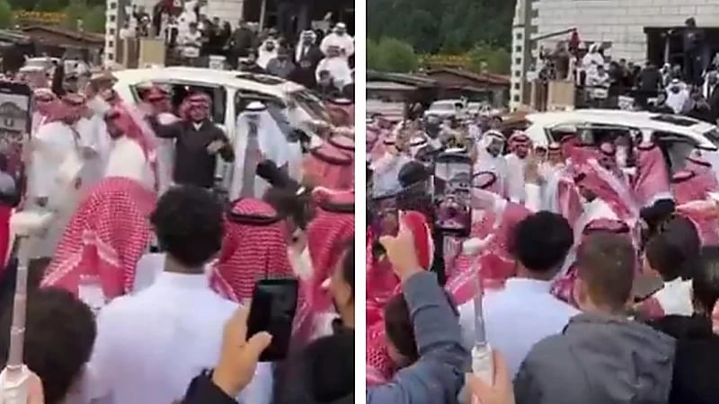 مواطنون يشعلون شوارع أوزنجول التركية بالعرضة في احتفالات العيد .. فيديو