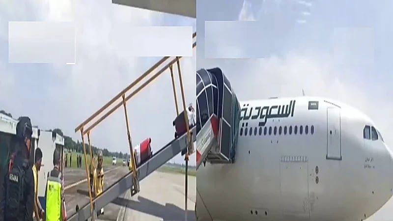 ‏بلاغ جديد بوجود قنبلة على متن إحدى رحلات الخطوط السعودية.. فيديو