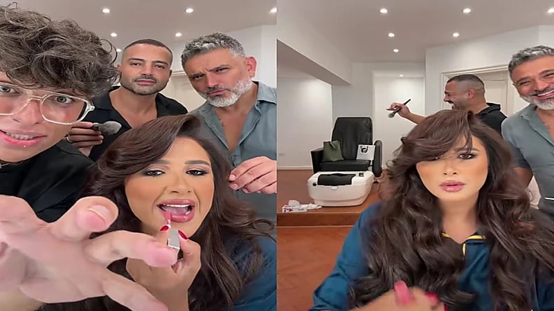 فيديو طريف لياسمين عبدالعزيز مع شاب