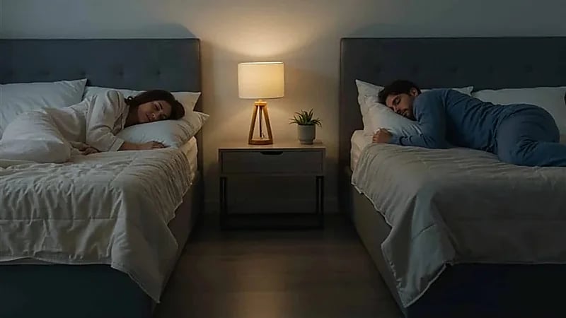 النوم المنفصل للأزواج: خيار صحي لا يعني نهاية الحب
